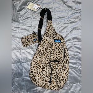 Kavu Leopard Backpack with Wallet